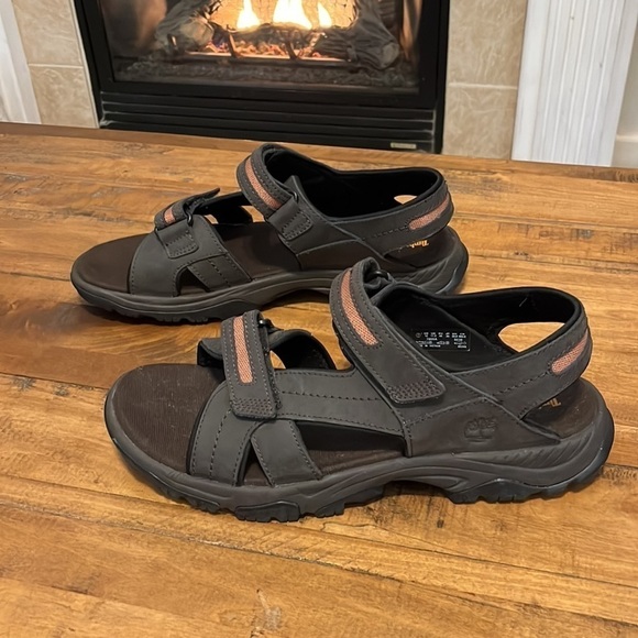 TIMBERLAND water sandals, size 12, Velcro straps, brown, in very good condition - Picture 4 of 9